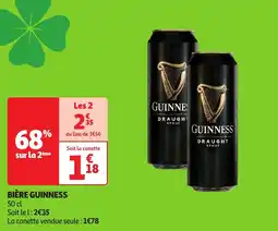 Auchan Bière guinness offre