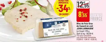 G20 Bloc De Foie Gras De Canard Mi-cuit Jean Larnaudie offre