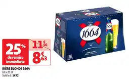 Auchan Bière blonde 1664 offre