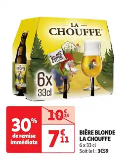 Auchan Bière blonde la chouffe offre