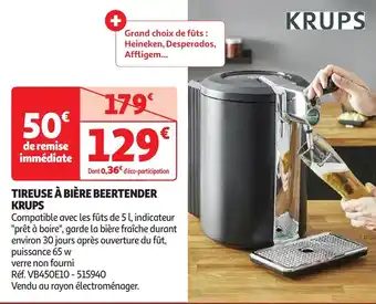 Auchan Tireuse à bière beertender krups offre