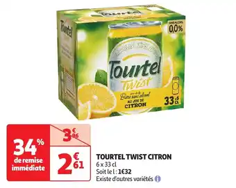 Auchan Tourtel twist citron offre