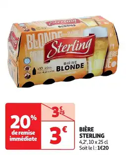 Auchan Bière sterling offre