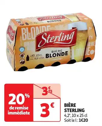 Auchan Bière sterling offre