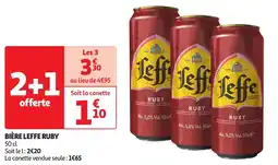 Auchan Bière leffe ruby offre