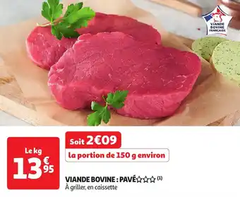 Auchan Viande bovine : pavé offre