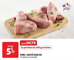 Auchan Porc: sauté sans os offre