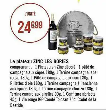 Géant Casino Le Plateau Zinc Les Bories offre