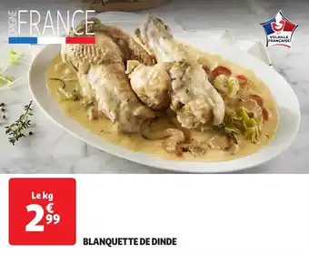 Auchan Blanquette de dinde offre