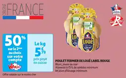 Auchan Poulet fermier de loué label rouge offre