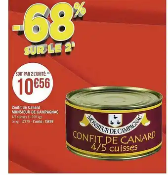 Confit De Canard Monsieur De Campagnac