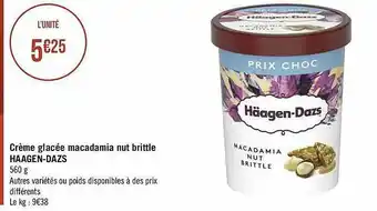 Géant Casino Crème Glacée Macadamia Nut Brittle Häagen-dazs offre
