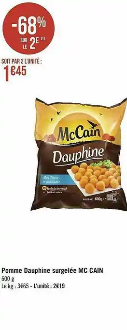 Géant Casino Pomme Dauphine Surgelée Mc Cain offre