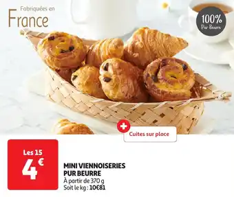 Auchan Mini viennoiseries pur beurre offre