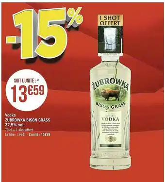 Vodka Zubrowka Bison Grass 37,5% Vol.