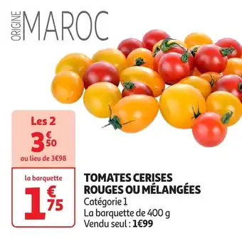 Auchan Tomates cerises rouges ou mélangées offre