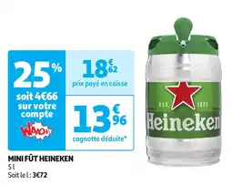 Auchan Mini fût heineken offre