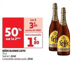 Auchan Bière blonde leffe offre