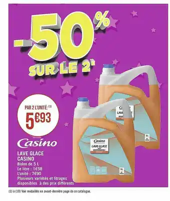Géant Casino Lave Glace Casino offre