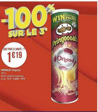 Géant Casino Pringles Original offre