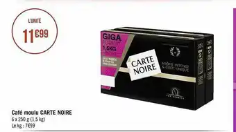 Géant Casino Café Moulu Carte Noire offre