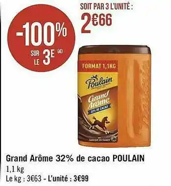 Grand Arôme 32% De Cacao Poulain