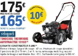 E.Leclerc Jardi Tondeuse thermique autotractee 131cc offre