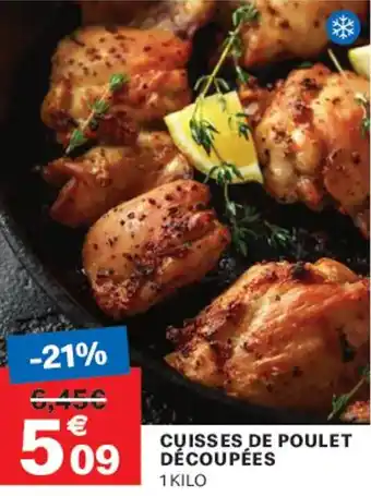 Leader Price Cuisses de poulet découpées offre