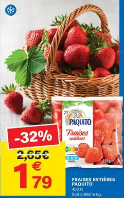 Leader Price Fraises entières paquito offre