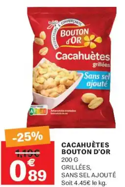 Leader Price Cacahuètes bouton d'or offre