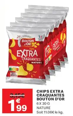 Leader Price Chips extra craquantes bouton d'or offre