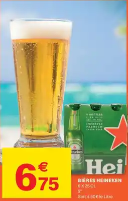 Leader Price Bières heineken offre