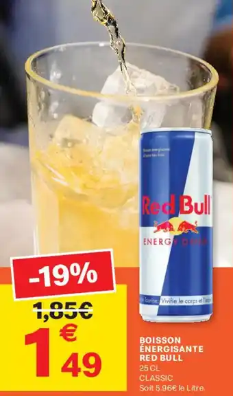 Leader Price Boisson énergisante red bull offre