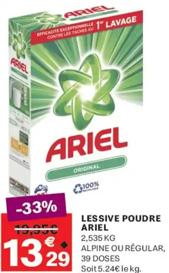 Leader Price Lessive poudre ariel offre