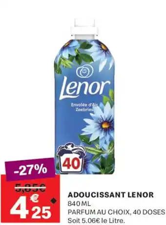 Leader Price Adoucissant lenor offre