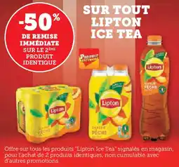 Hyper U Sur tout lipton ice tea offre