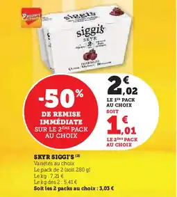 Hyper U Skyr siggi's offre