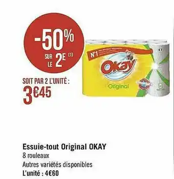 Géant Casino Essuie-tout Original Okay offre