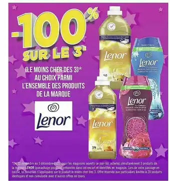 Géant Casino Produits De La Marque Lenor offre