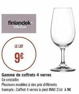 Gamme De Coffrets 4 Verres Finlandek^