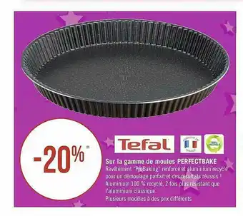 Géant Casino La Gamme De Moules Perfectbake Tefal offre