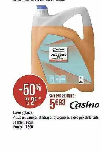 Géant Casino Lave Glace offre