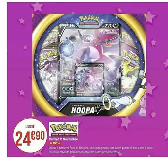 Géant Casino Coffret V Novembre Pokémon offre