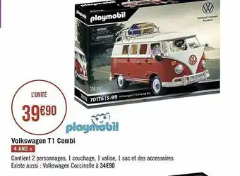 Géant Casino Volkswagen T1 Combi Playmobil offre