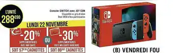 Géant Casino Console Switch Avec Joy Con offre