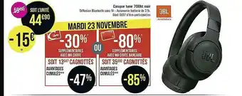 Géant Casino Casque Tune 700bt Noir Jbl offre