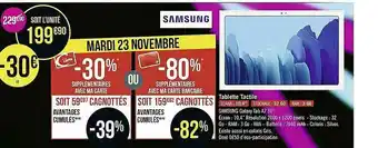 Géant Casino Tablette Tactile Samsung Galaxy Tab A7 10 offre