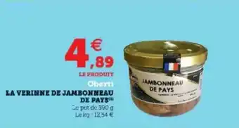 La Verrine De Jambonneau De Pays Oberti