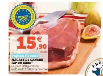Super U Magret De Canard Igp Du Gers Paysan Gersois offre