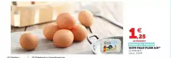 Super U Oeufs Frais Plein Air Ferme De Juncas offre